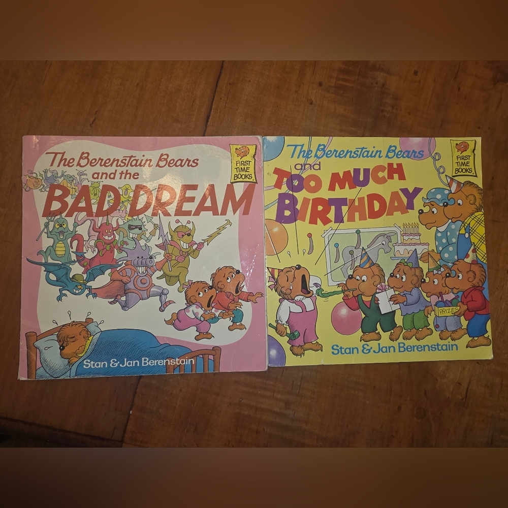The Berenstain Bears and TOO MUCH BIRTHDAY + Bad Dream Book Lot